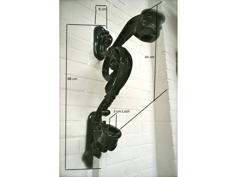 DECOMELODY Fahnenmast Halterung - 2 Stück Stabile Wandhalterungen Für Garten-Fahnen & Werbeflaggen