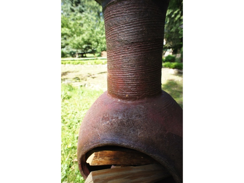 Aztekenofen, Terrassenofen, Gartenkamin, Mexiko Ofen FT83 Rot | eBay