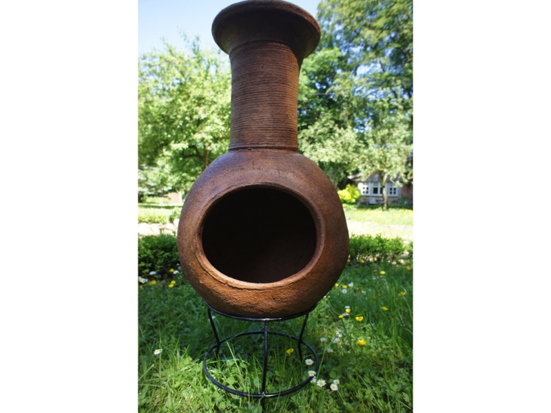 Aztekenofen, Terrassenofen, Gartenkamin, Mexiko Ofen FT83 Braun | eBay
