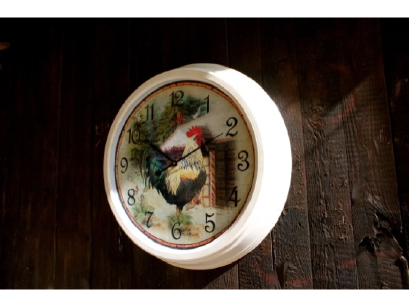 Große Uhr, Wanduhr mit Hahn / Huhn, Hühner, Küchenuhr NEU TOP-Angebot